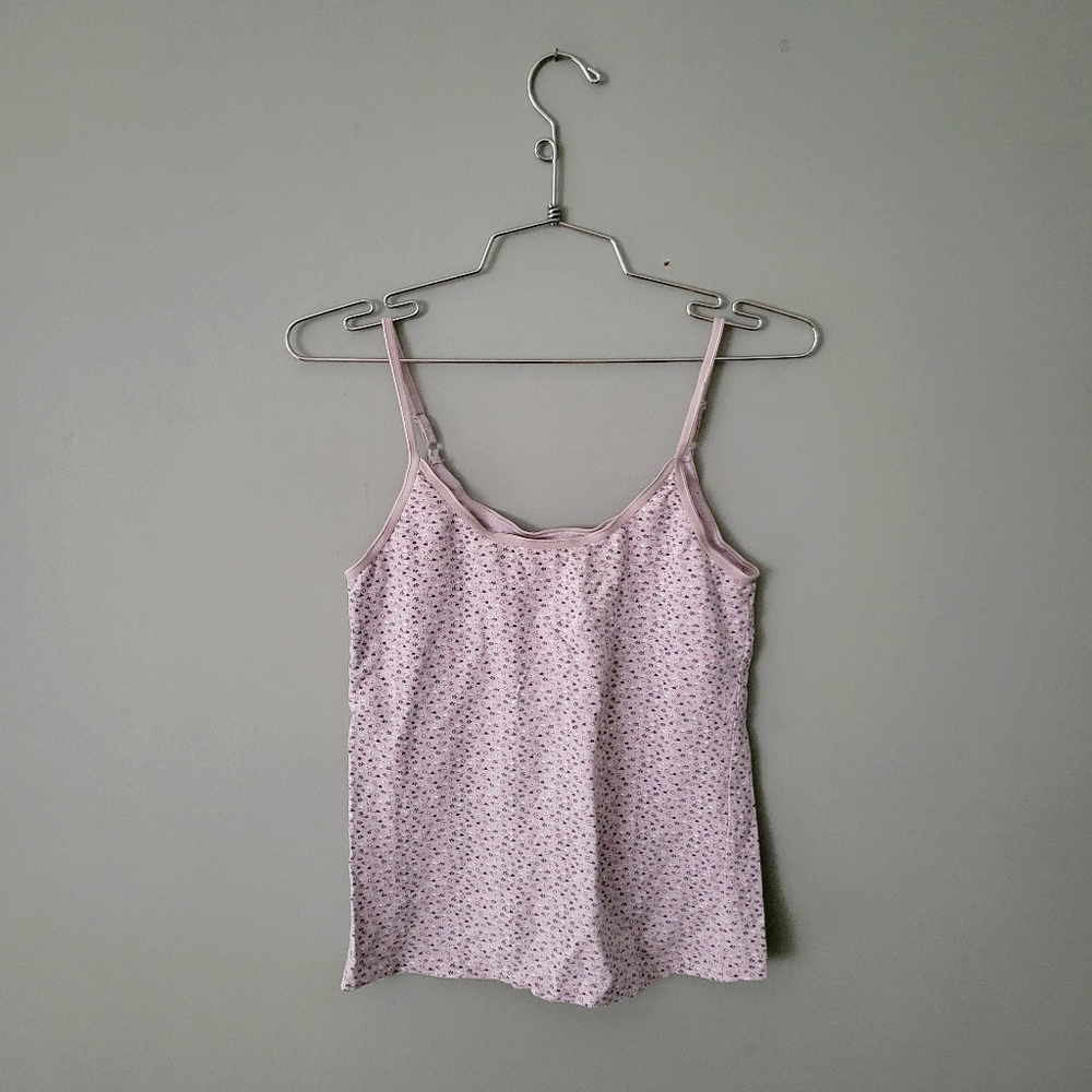 Body Bleu Pink Floral Camisole Cami Tank, size Small